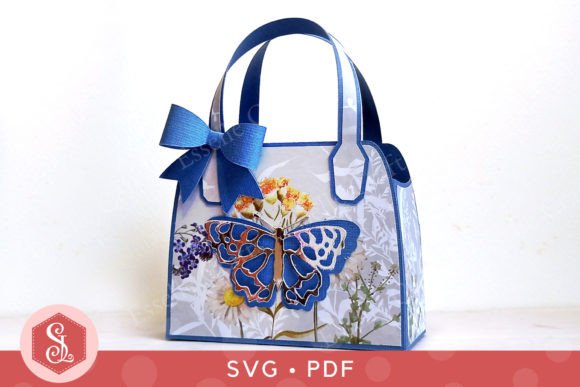 Download Butterfly Favour Bag SVG + PDF Template - Pdf template Collection