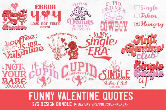 Download Funny Valentine Quote SVG PNG Bundle - Premium Resources
