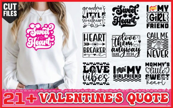 Download 21+ VALENTINE’S QUOTE SVG BUNDLE - Premium Bundle