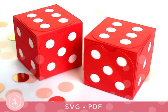 Download Dice Favour Boxes SVG + PDF Template - Pdf template Collection
