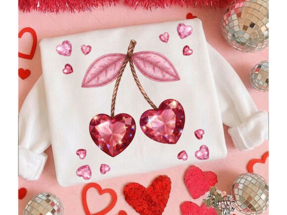 Download Retro Coquette Cherry Valentine Shirt Png - Valentine shirt Collection