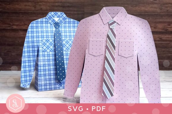 Download Shirt Favour Box SVG + PDF Template - Pdf template Collection