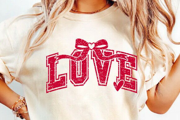 Download Varsity Valentine Shirt SVG Love Bow SVG - Valentine shirt Collection