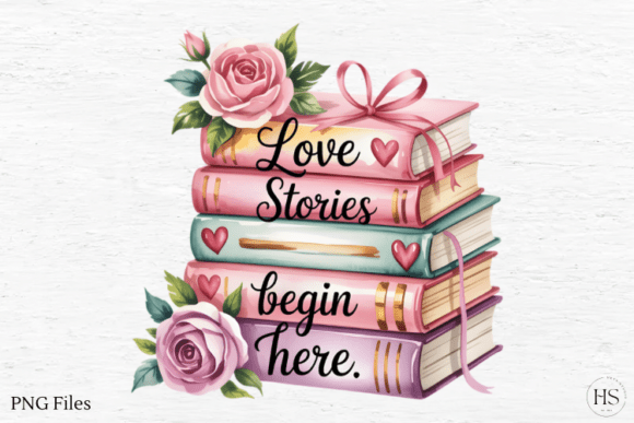 Download Floral Bookish Girl Valentine Love PNG - Valentine love png Collection
