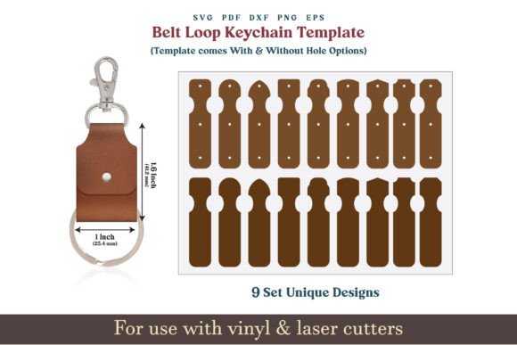 Download Leather Keychain SVG PDF Template Cut - Pdf template Collection