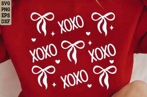 Download XOXO Valentine Bow SVG, Valentine Shirt - Valentine shirt Collection