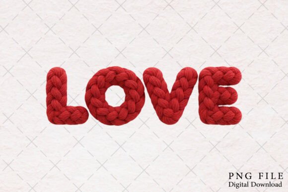 Download Yarn Crochet Valentine Love Png - Valentine love png Collection