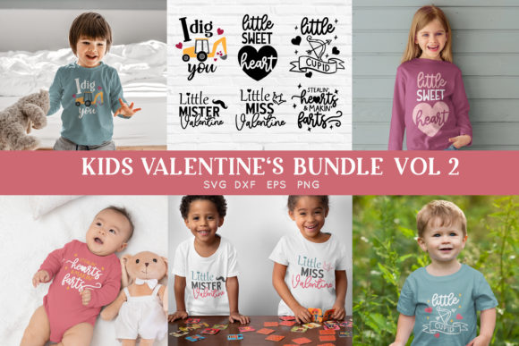 Download Kids Valentine Shirt Svg Bundle Vol 2 - Valentine shirt Collection