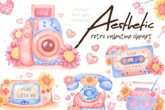 Download Retro Valentine Clipart Sublimation PNG - Retro valentine clipart Collection